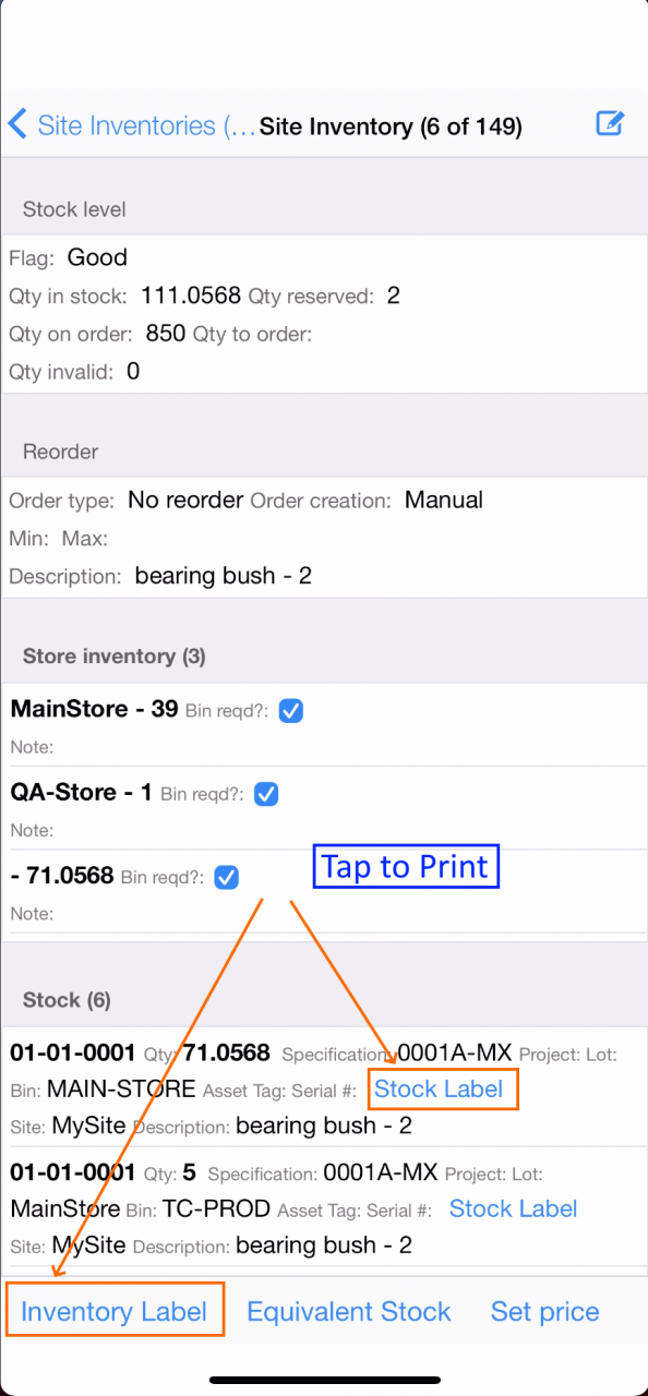 Tips in Printing Barcode Labels from a Phone/Tablet