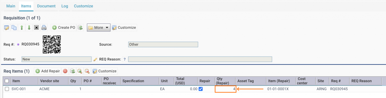 Bulk (Quantity > 1) Offsite Repair for Spare Parts