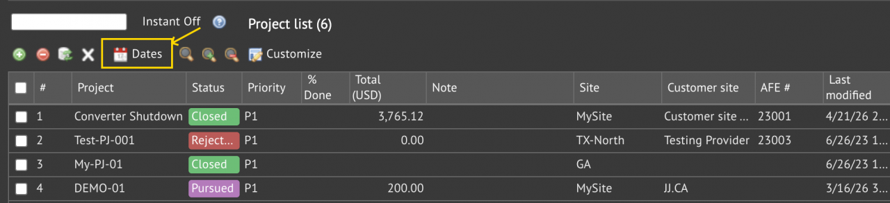 Project Tip: Filtering Projects for Last Modified
